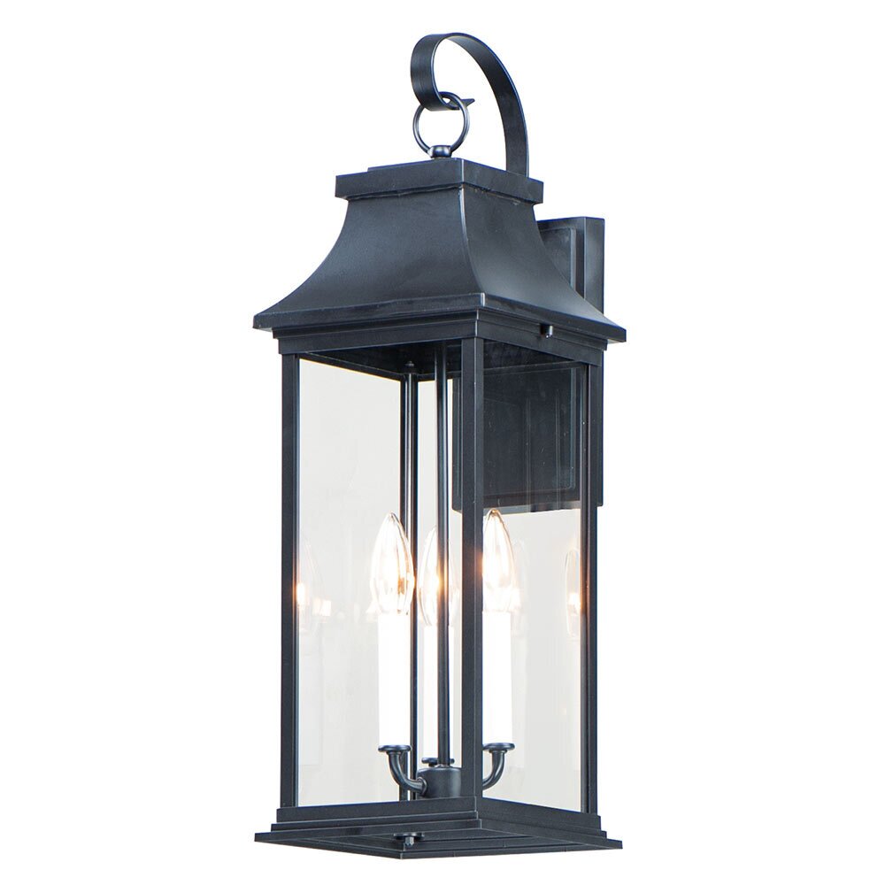 Maxim Lighting 3-Light Large Outdoor Wall Sconce in Black