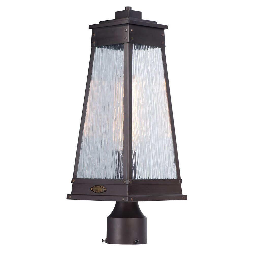 Maxim Lighting 1-Light Outdoor Post Lamp in Olde Brass