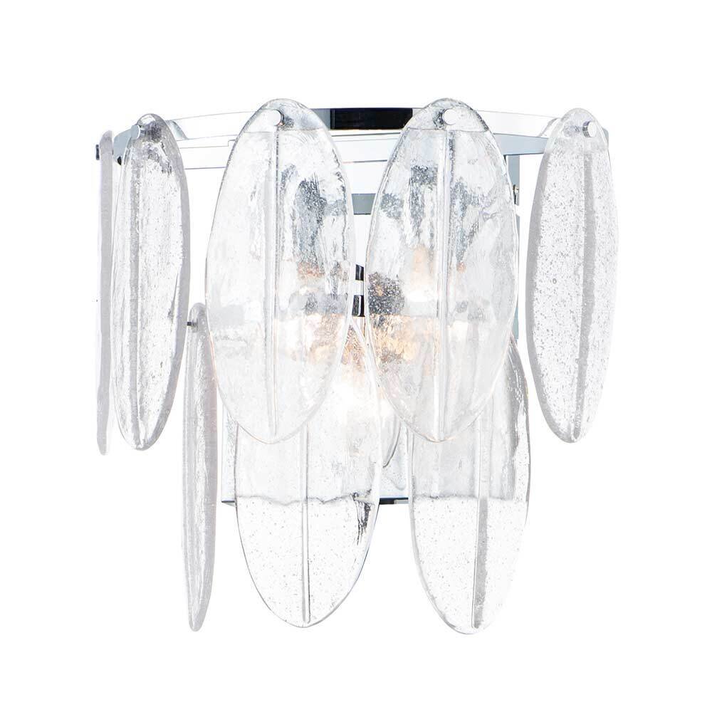 Maxim Lighting 3-Light Wall Sconce in Polished Chrome & White