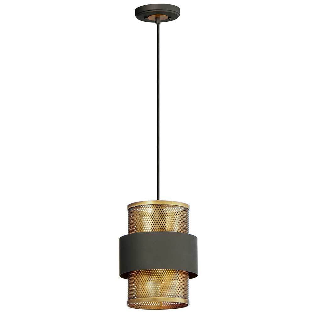 Maxim Lighting 1-Light Pendant in Oil Rubbed Bronze And Antique Brass