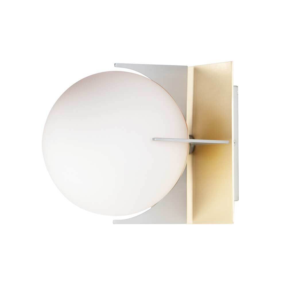 Maxim Lighting 1-Light Wall Sconce in Satin Brass with Brushed Platinum