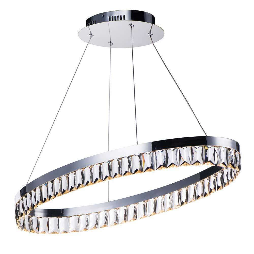 Maxim Lighting LED Oval Pendant in Polished Chrome