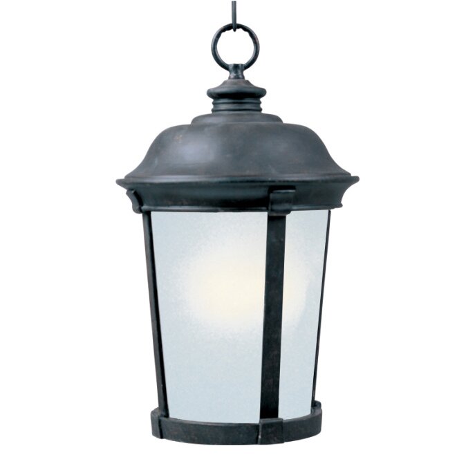 Maxim Lighting 1-Light Outdoor Hanging Lantern in Bronze