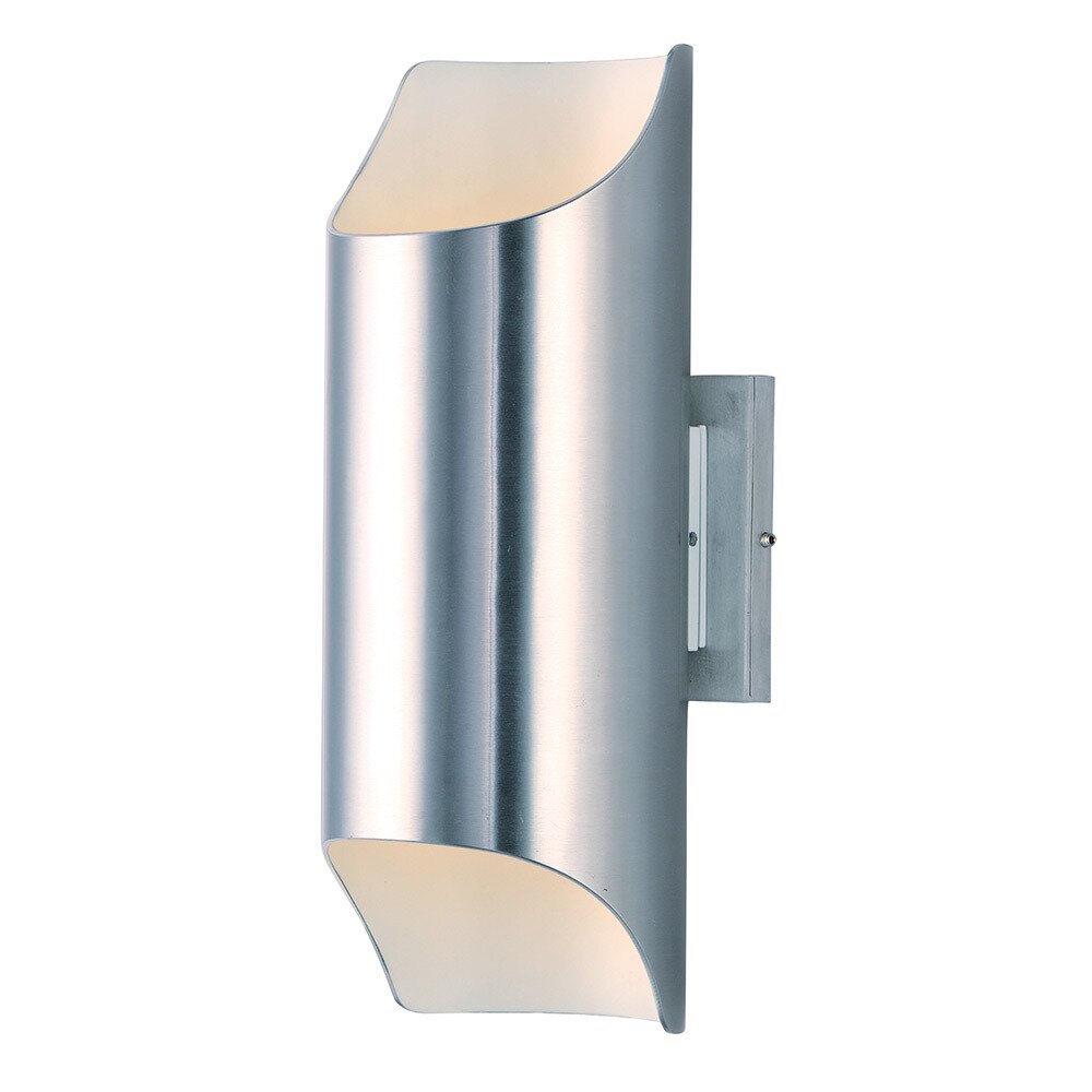 Maxim Lighting Outdoor Wall Sconce in Brushed Aluminum