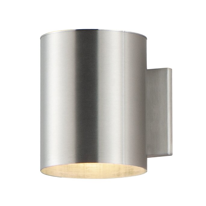 Maxim Lighting 1-Light 7 1/4" LED Outdoor Wall Sconce in Brushed Aluminum