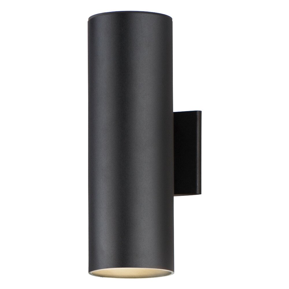Maxim Lighting 2-Light 15" LED Outdoor Wall Sconce in Black