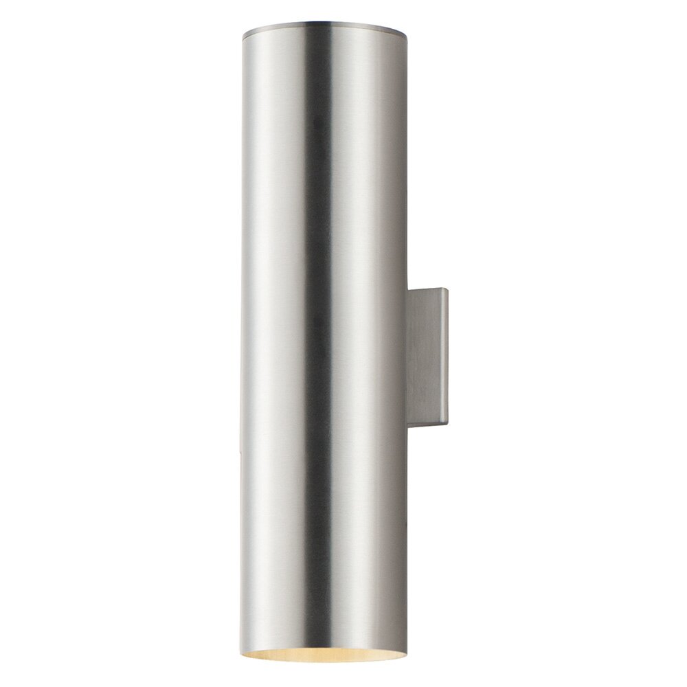 Maxim Lighting 2-Light 22" LED Outdoor Wall Sconce in Brushed Aluminum