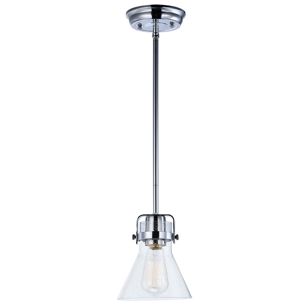 Maxim Lighting 1-Light Pendant With Bulb in Polished Chrome