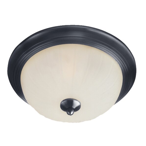 Maxim Lighting Essentials 3-Light Flush Mount in Black