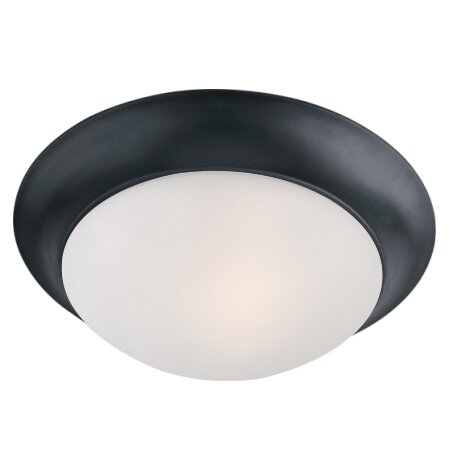Maxim Lighting Essentials 1-Light Flush Mount in Black