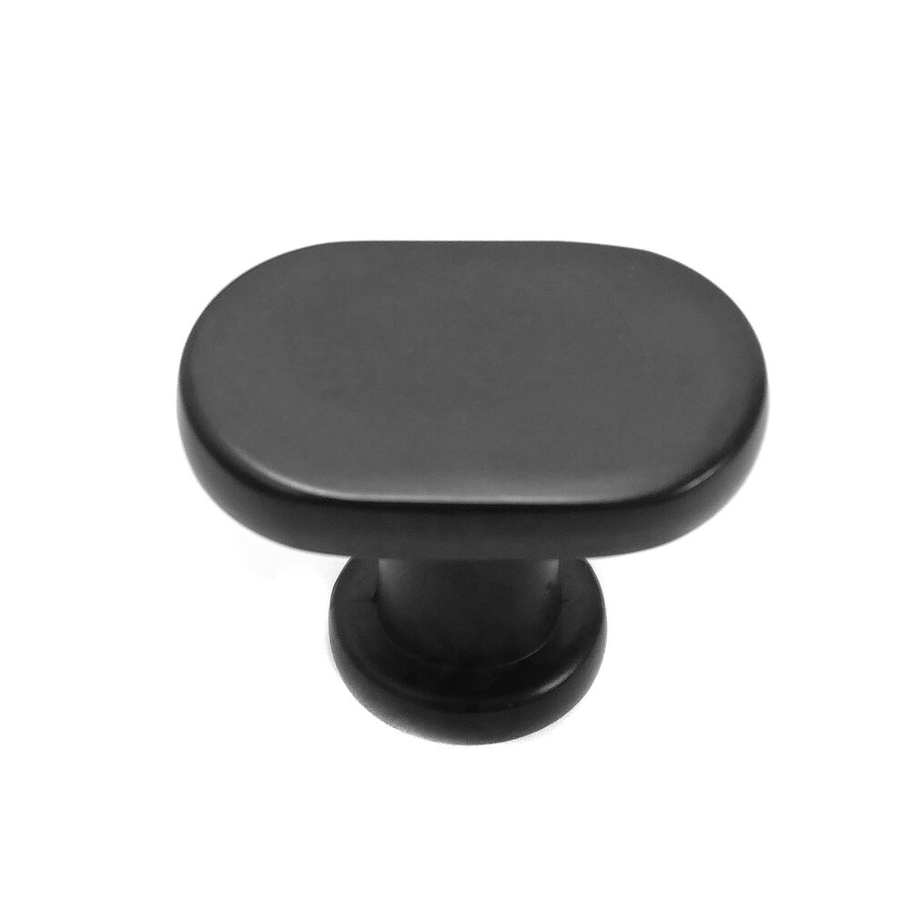 MNG Hardware Oval Knob in Matte Black
