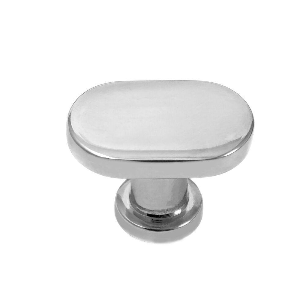 MNG Hardware Oval Knob in Polished Chrome