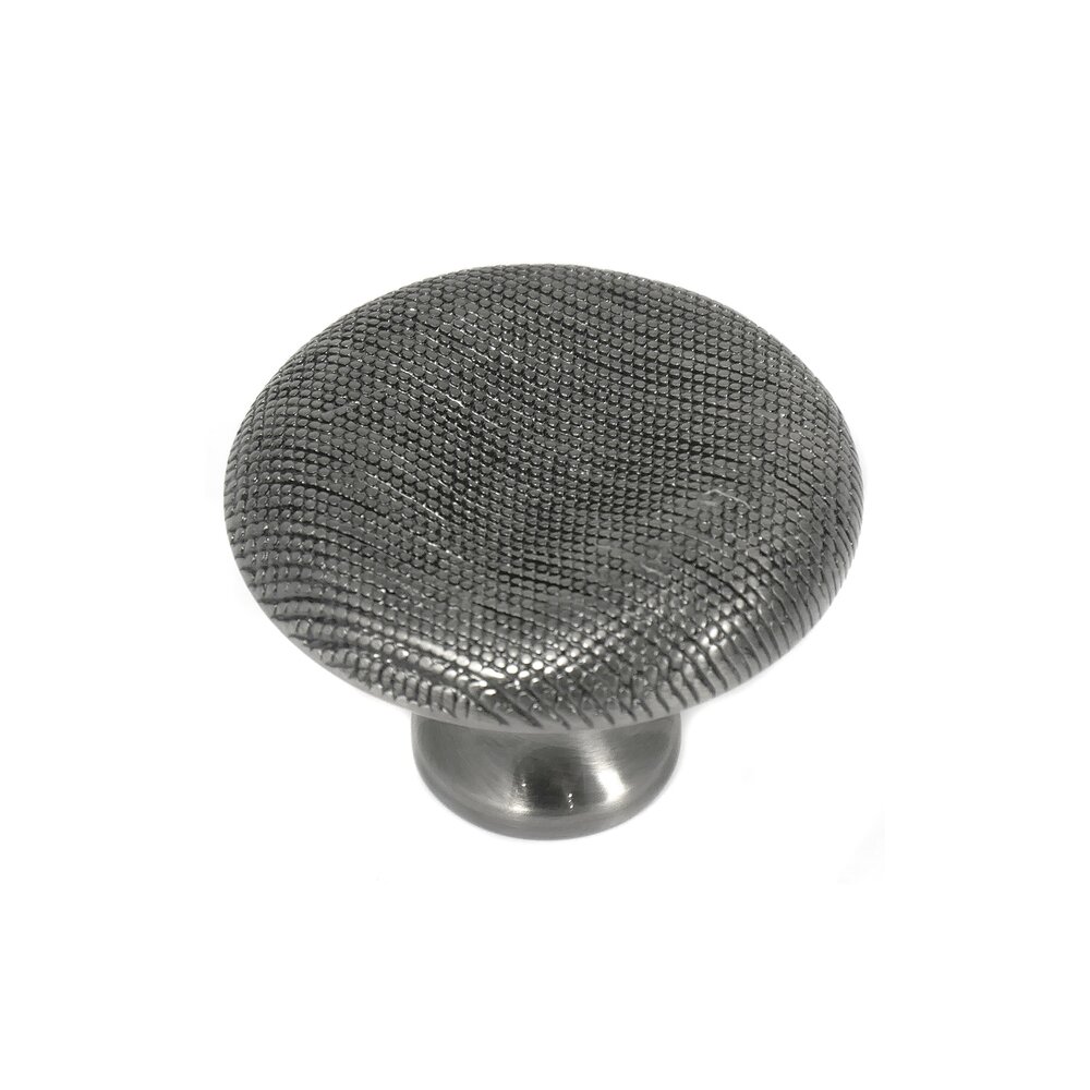 MNG Hardware 1 1/2" Thumbprint Knob in Satin Antique Nickel