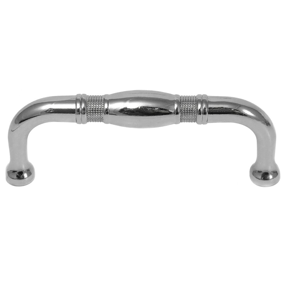 MNG Hardware 5" Centers Bamboo Guerlain Pull in Polished Nickel
