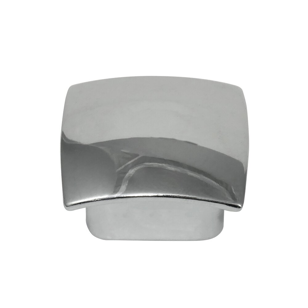 MNG Hardware 1 1/2" Square Knob in Polished Chrome