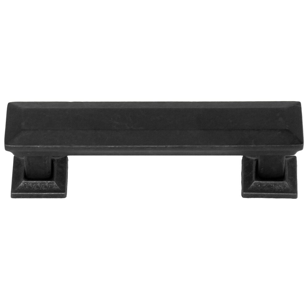 MNG Hardware 3" Centers Pull with Back Plate in Oil Rubbed Bronze