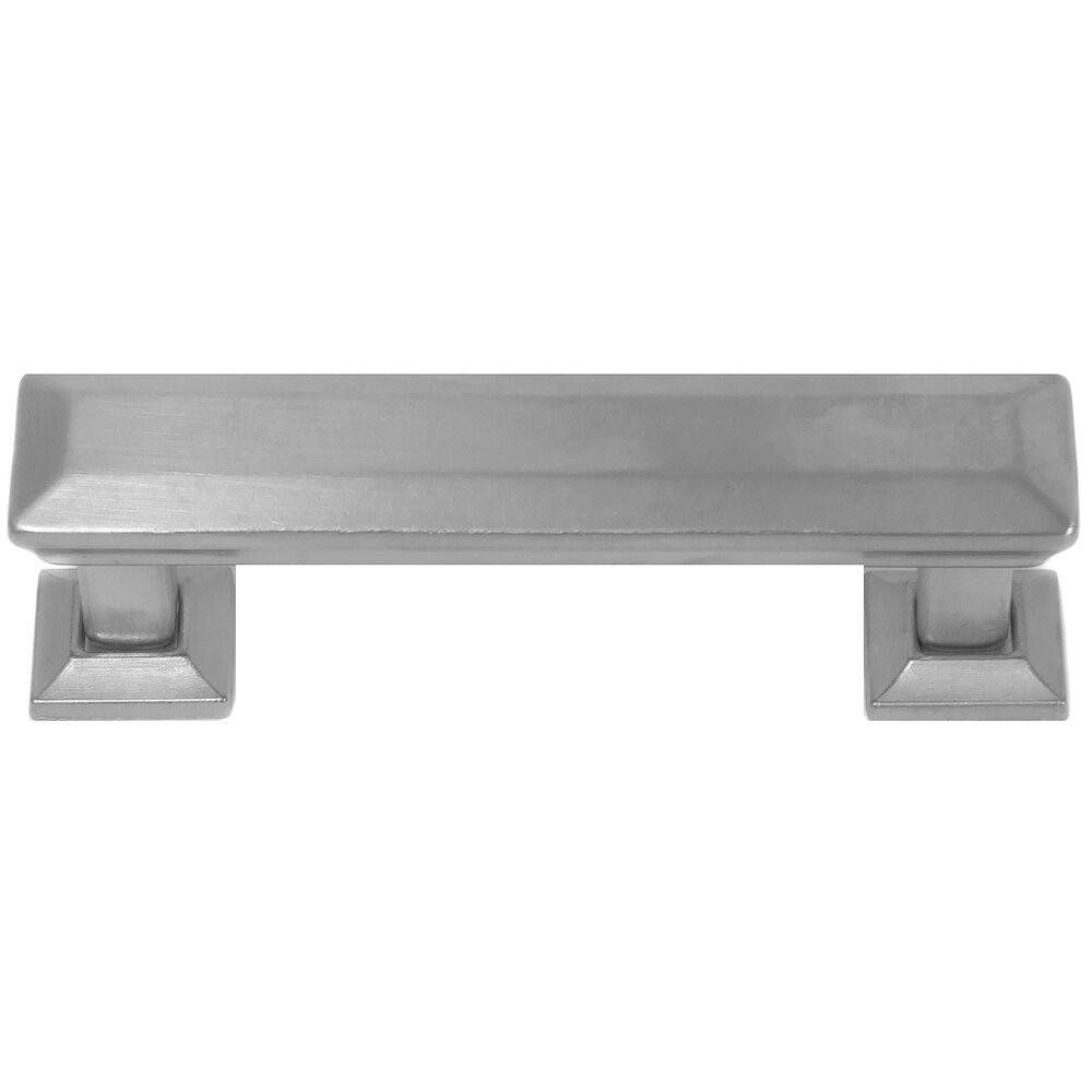 MNG Hardware 5" Centers Pull with Back Plate in Satin Nickel
