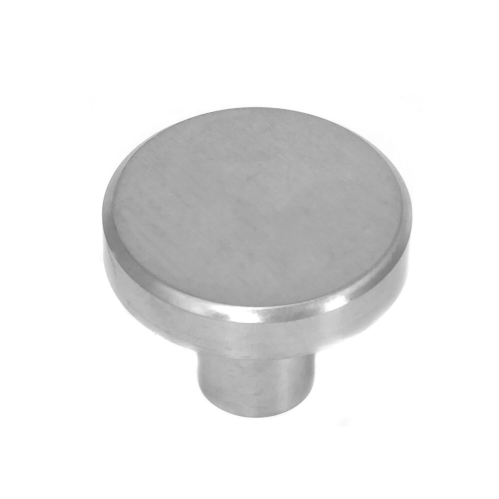 MNG Hardware 1 1/2" Stainless Steel Large Flat Top Knob