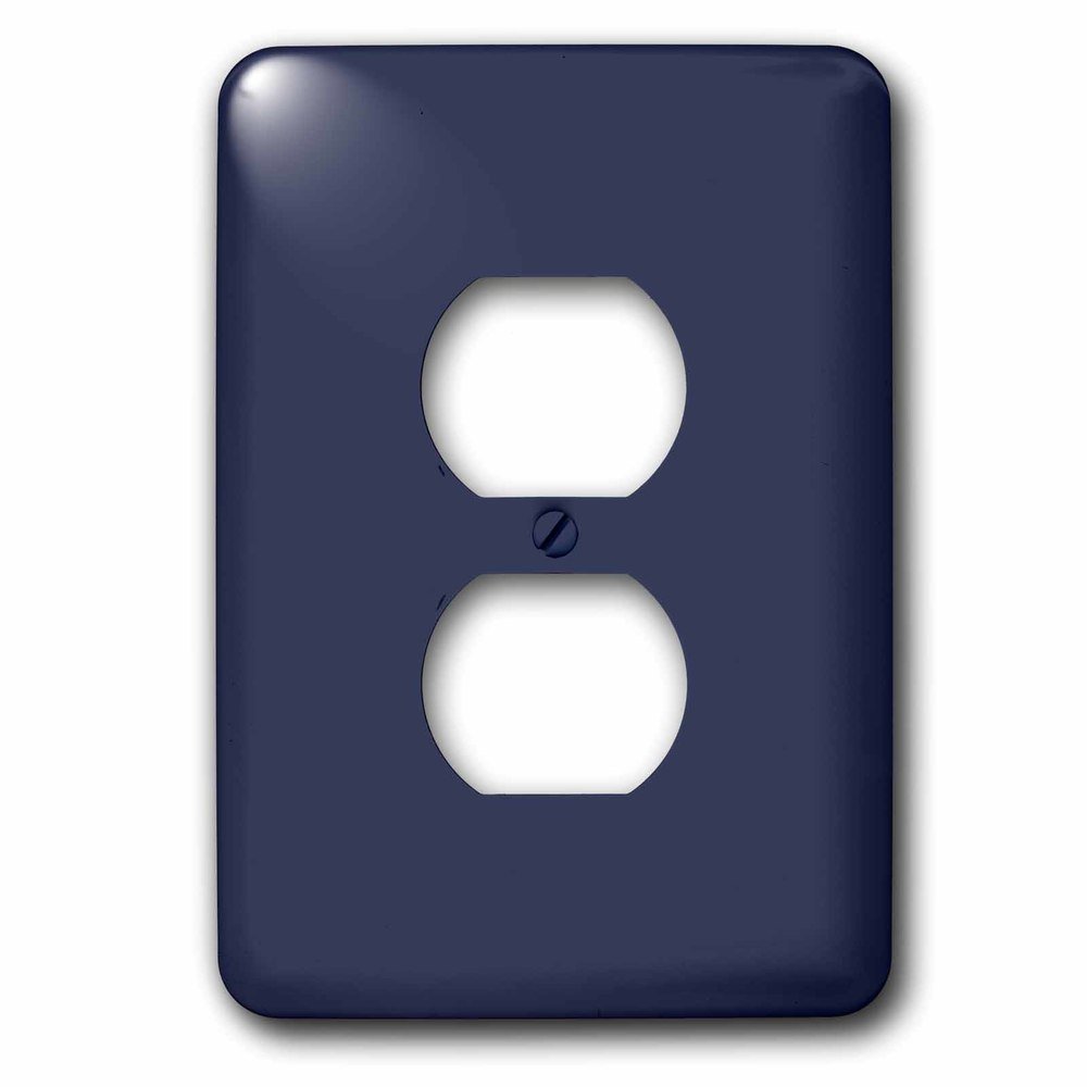 Jazzy Wallplates Single Duplex Wallplate With Image Of Patriot Blue A Dark Blue For Summer