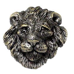 Novelty Hardware Big 5 Lion Knob in Antique Copper
