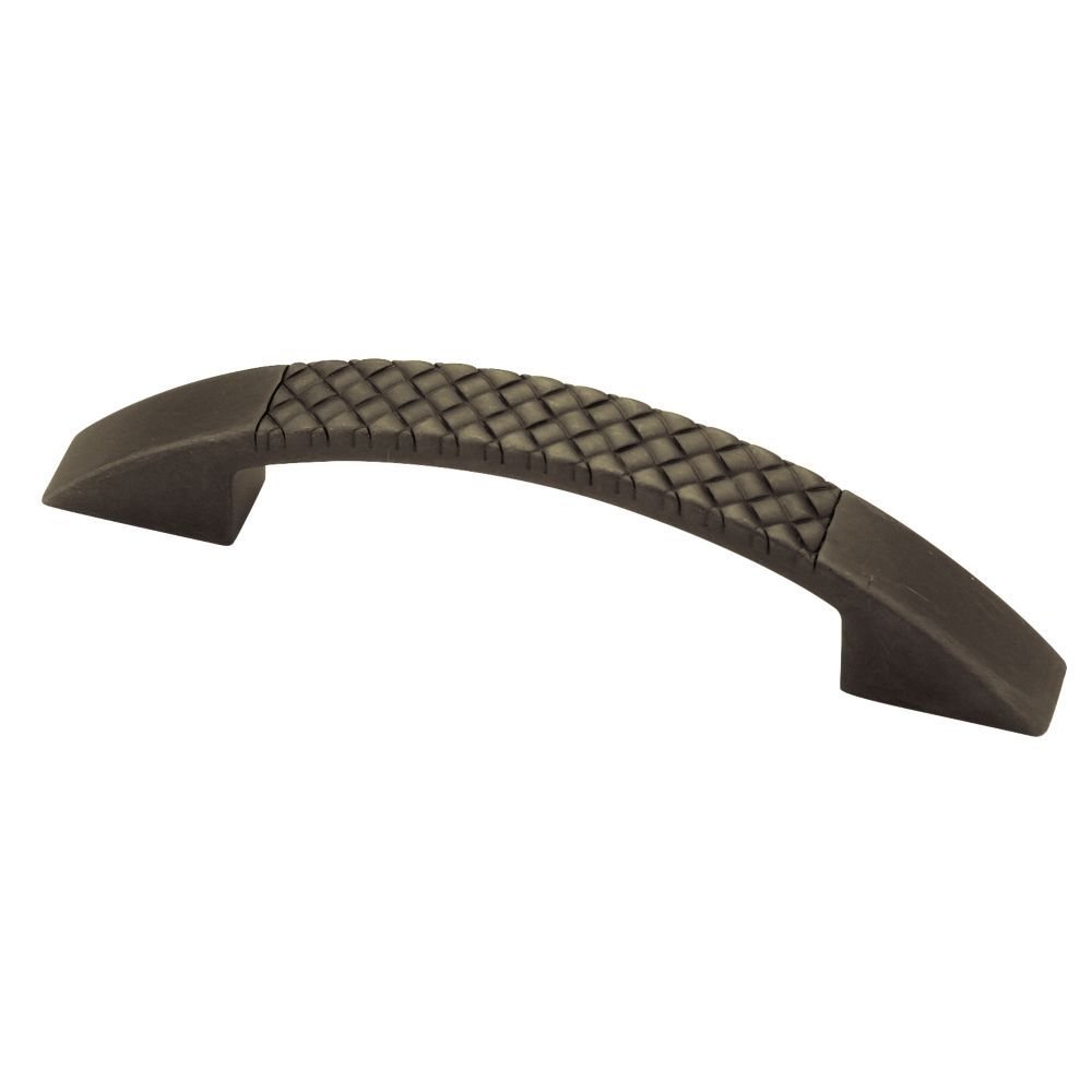 Liberty Hardware Basket Weave Pull - 96mm Distressed Oil Rubbed Bronze