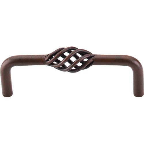Top Knobs Medium Twisted Wire D Handle in Patine Rouge