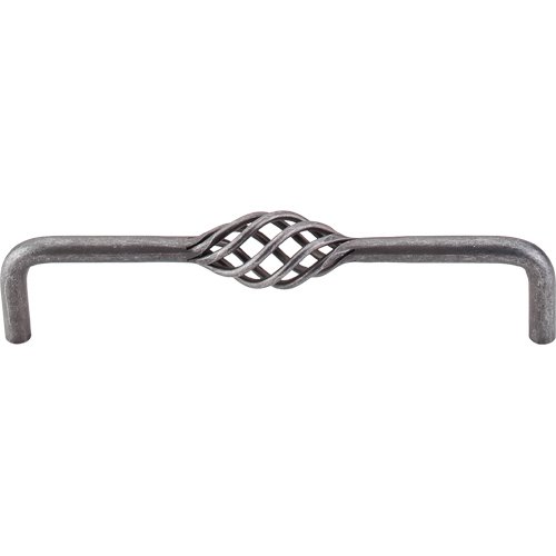 Top Knobs Large Twisted Wire D Handle in Pewter