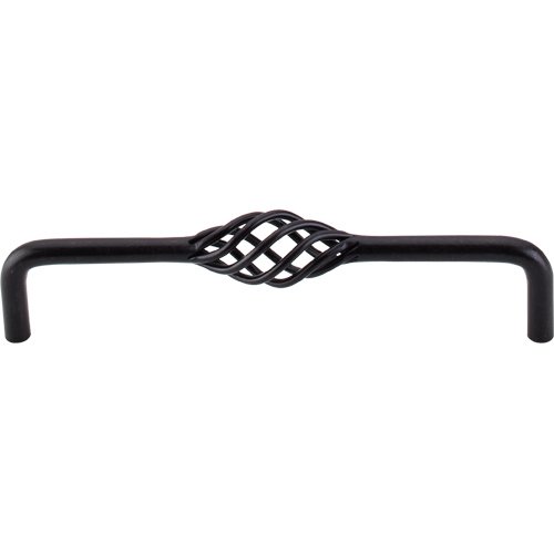 Top Knobs Large Twisted Wire D Handle in Patine Black
