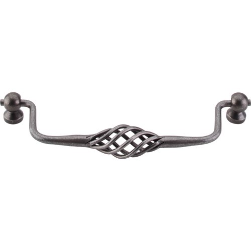 Top Knobs 7" Twisted Wire Drop Handle in Pewter