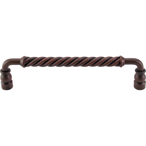 Top Knobs 8" Oversized Twisted Bar Handle in Patine Rouge