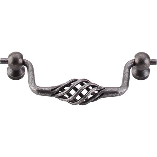 Top Knobs 3 3/4" Twisted Wire Drop Handle in Pewter