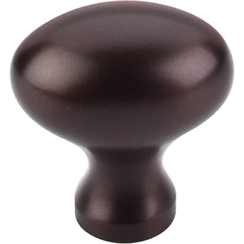 Top Knobs Egg 1 1/4" Long Oval Knob in Oil Rubbed Bronze