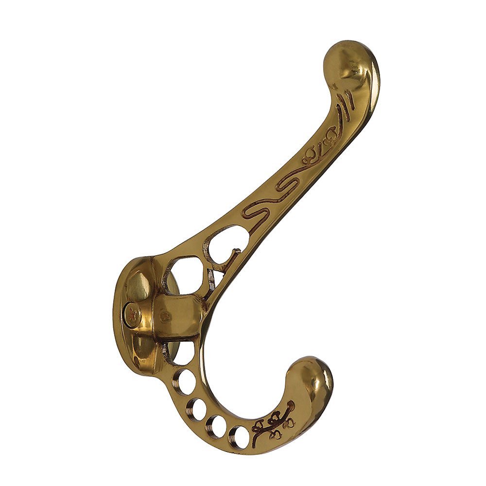 Nostalgic Warehouse Single Victorian Coat Hook in Polished Brass