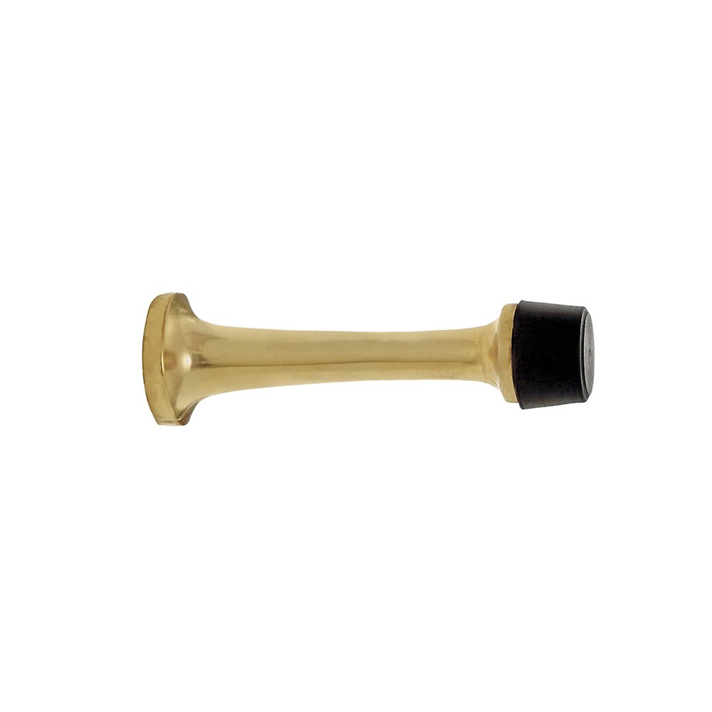 Nostalgic Warehouse Rubber Tipped Door Stop in Unlacquered Brass