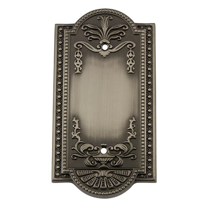 Nostalgic Warehouse Blank Switchplate in Antique Pewter