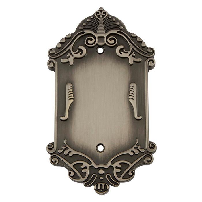 Nostalgic Warehouse Blank Switchplate in Antique Pewter