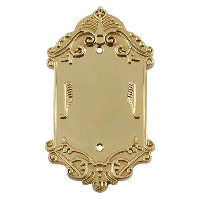 Nostalgic Warehouse Blank Switchplate in Unlacquered Brass