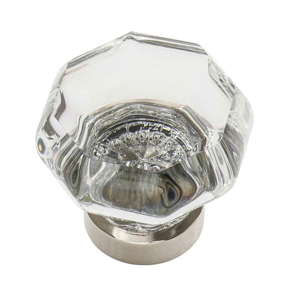 3 Nostalgic Warehouse 755395 Clear on Center in Polished Nickel Crystal Cup Pull