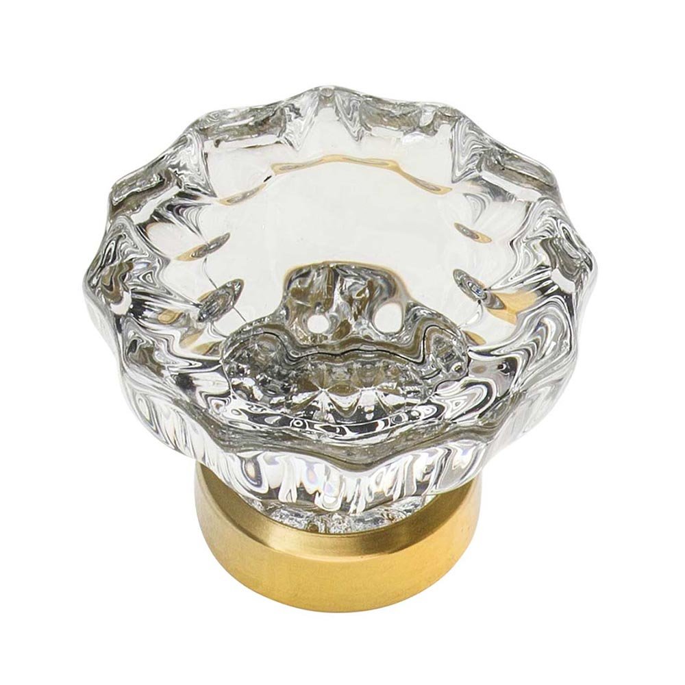Nostalgic Warehouse 1 3/8" Crystal Cabinet Knob in Polished Brass