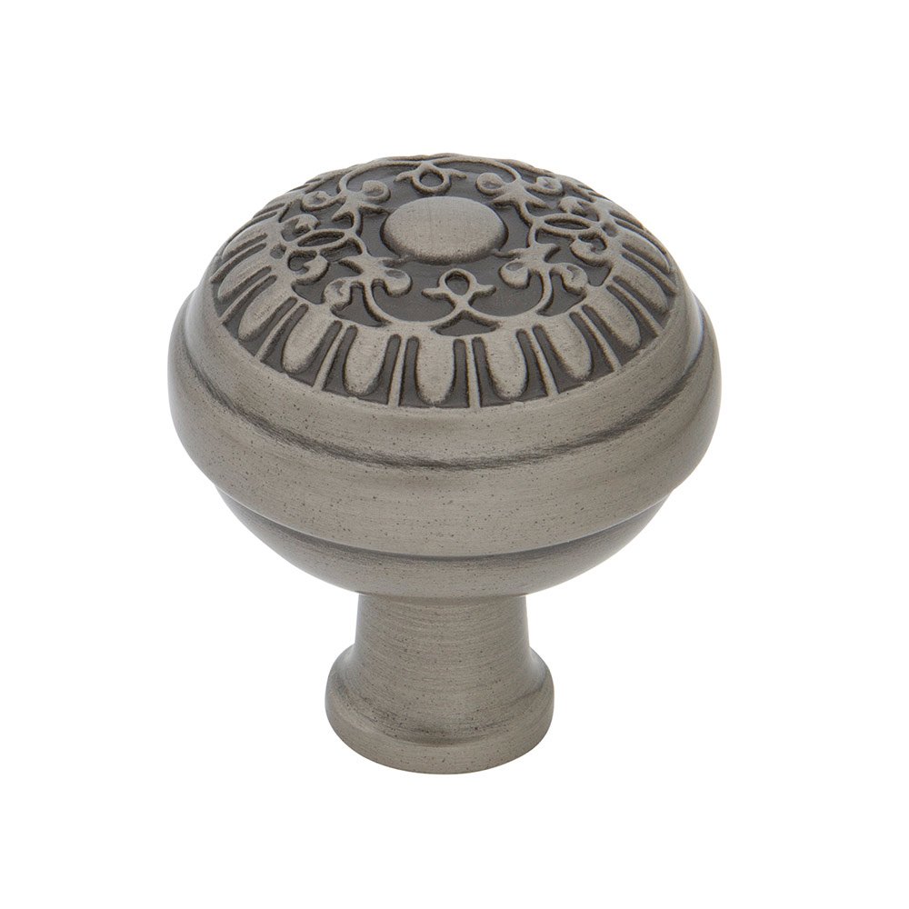 Nostalgic Warehouse Egg And Dart Brass 1 3/8" Cabinet Knob in Antique Pewter