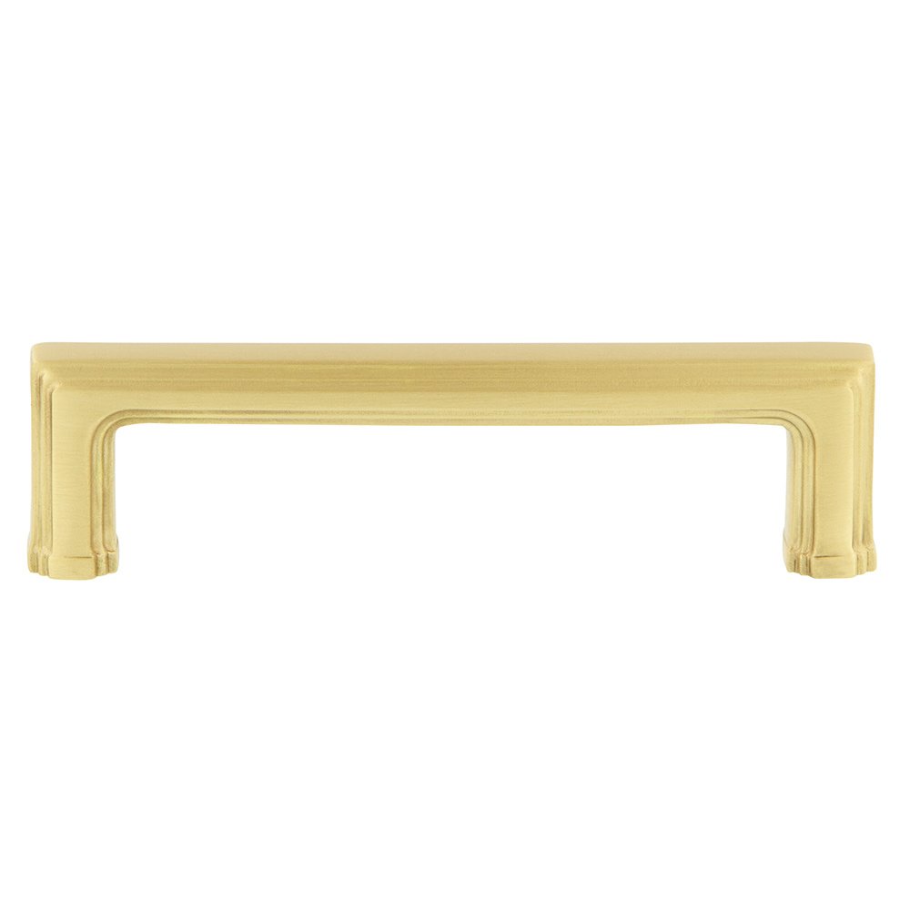 Nostalgic Warehouse Carre 4" Centers Pull in Satin Brass