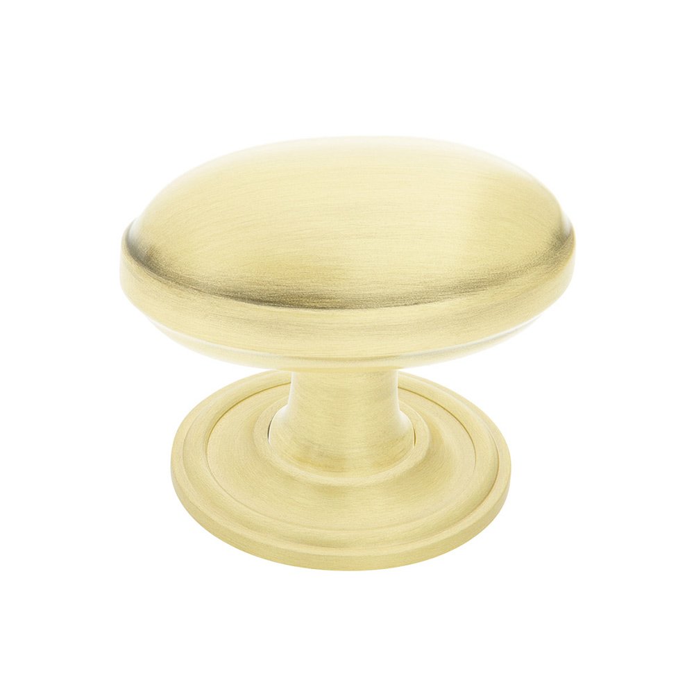 Nostalgic Warehouse Homestead Brass 1 3/4" Cabinet Knob with Classic Rose in Satin Brass