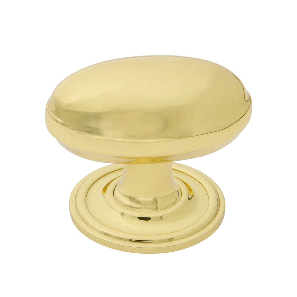 Nostalgic Warehouse Homestead Brass 1 3/4" Cabinet Knob with Classic Rose in Polished Brass