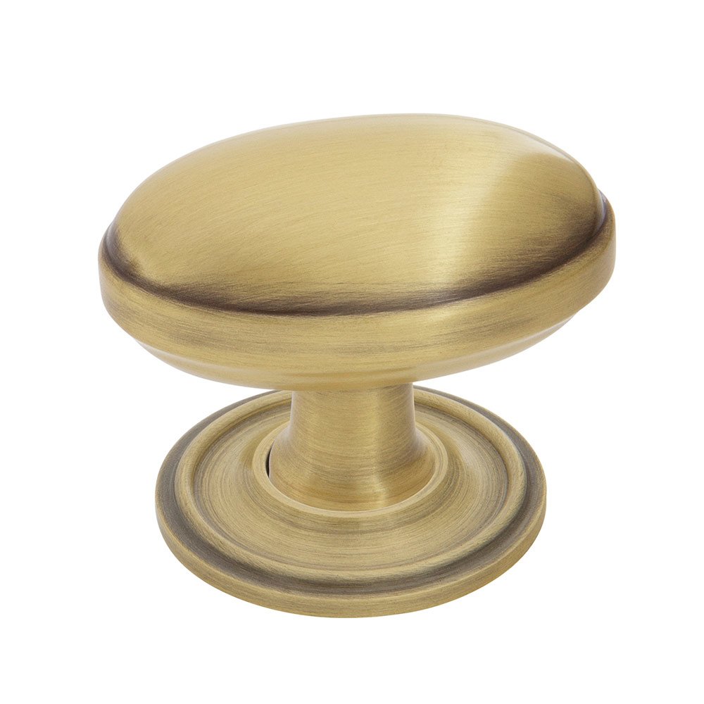 Nostalgic Warehouse Homestead Brass 1 3/4" Cabinet Knob with Classic Rose in Antique Brass