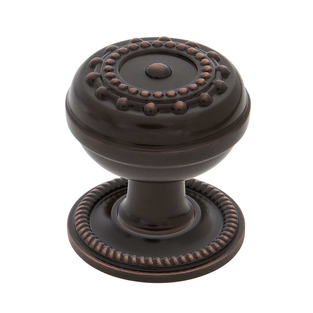 Nostalgic Warehouse Meadows Brass 1 3/8" Cabinet Knob with Rope Rose in Timeless Bronze