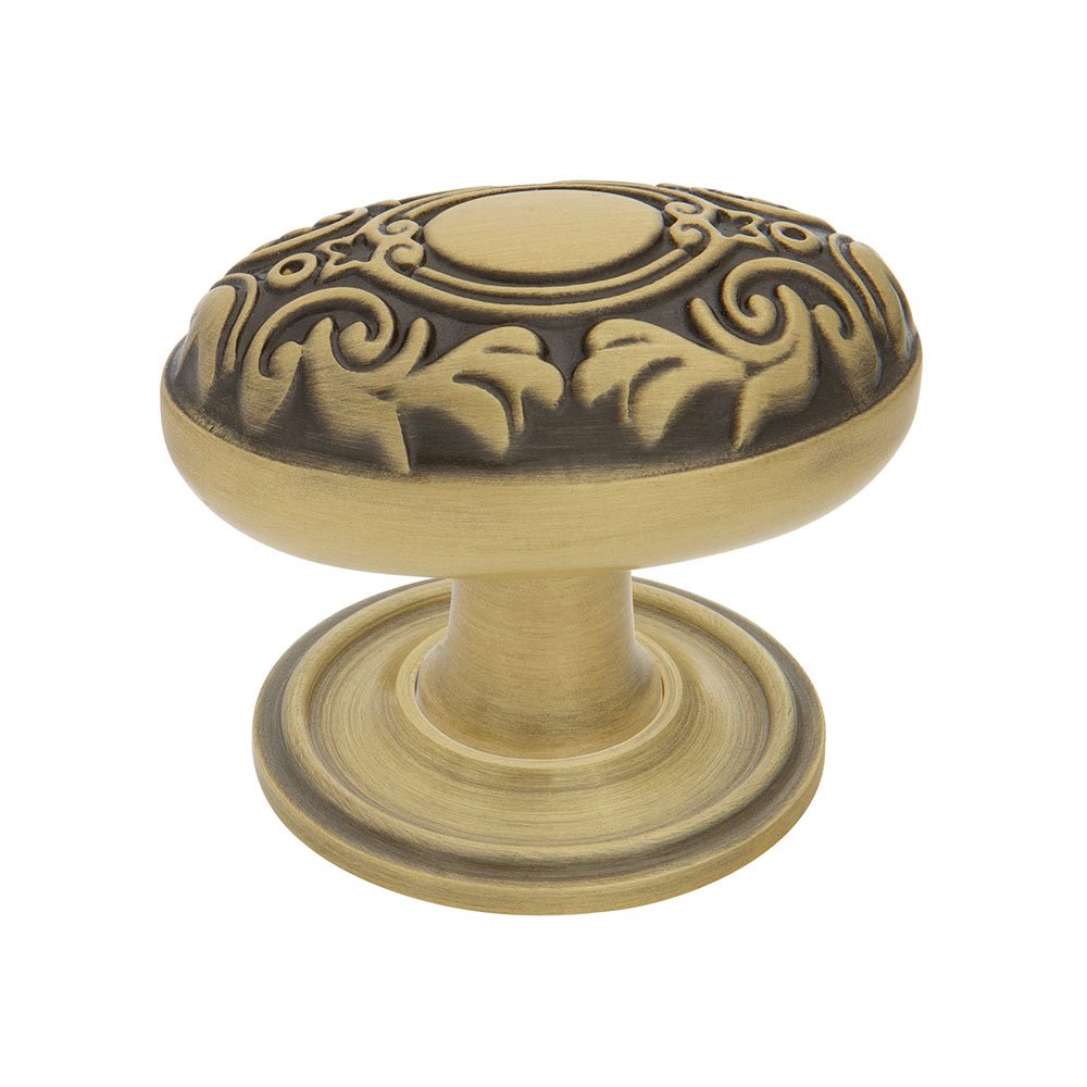 Nostalgic Warehouse Victorian Brass 1 3/4" Cabinet Knob with Classic Rose in Antique Brass