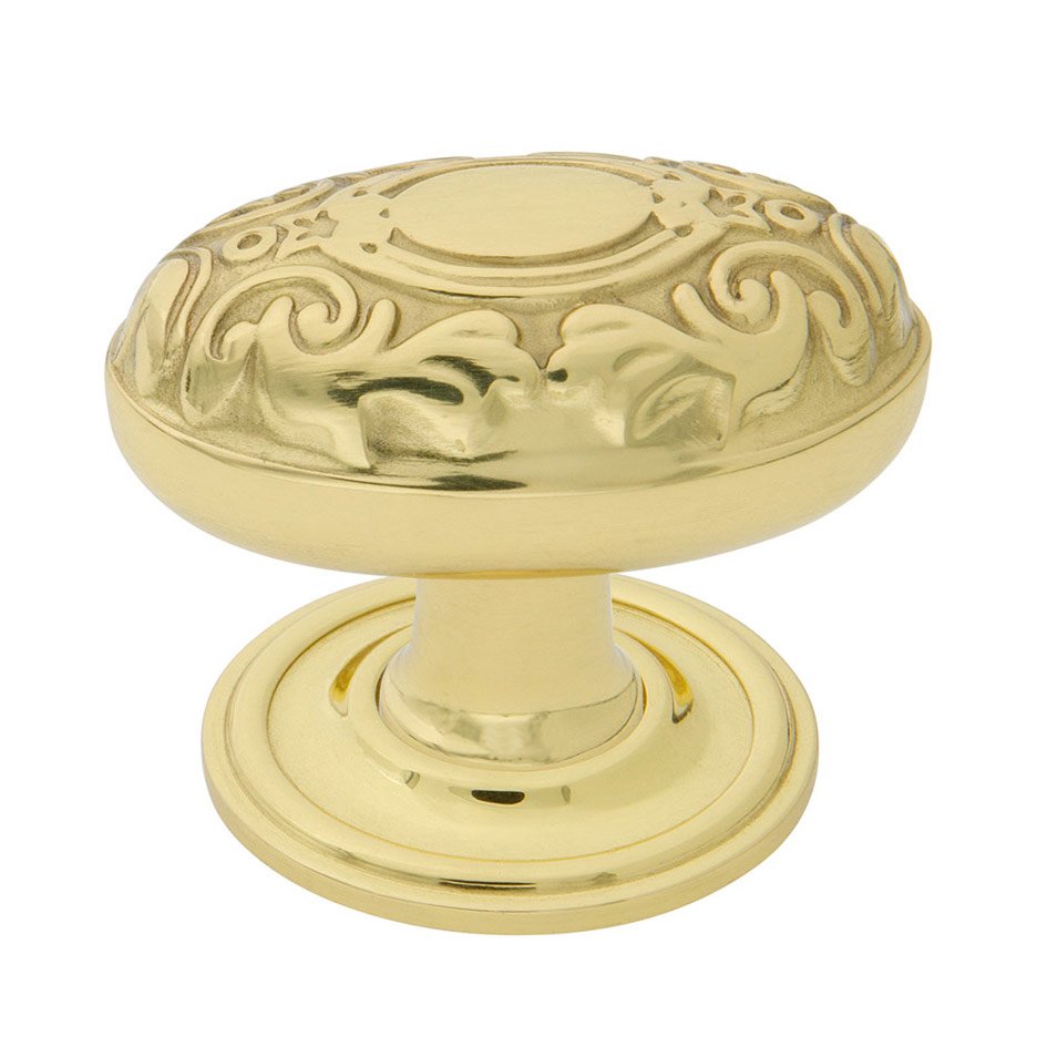 Nostalgic Warehouse Victorian Brass 1 3/4" Cabinet Knob with Classic Rose in Polished Brass