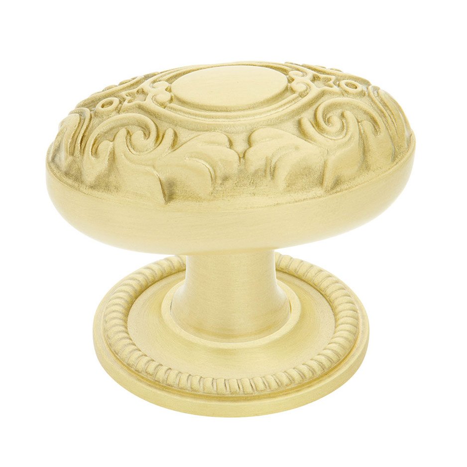 Nostalgic Warehouse Victorian Brass 1 3/4" Cabinet Knob with Rope Rose in Satin Brass