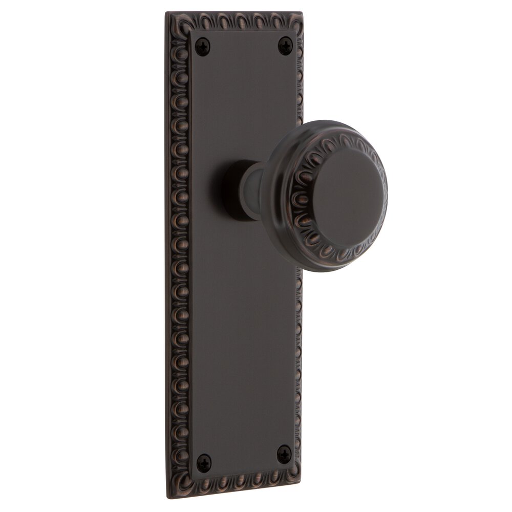 Nostalgic Warehouse Single Dummy Neoclassical Plate with Neoclassical Knob in Timeless Bronze