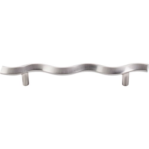 Top Knobs Wave 5 1/16" Centers Bar Pull in Brushed Satin Nickel